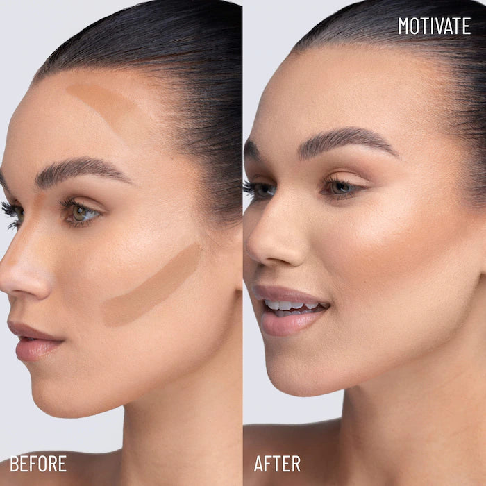 LYS Beauty 
No Limits Cream Bronzer and Contour Stick Color: Motivate - warm golden undertone, natural finish for light skin tones