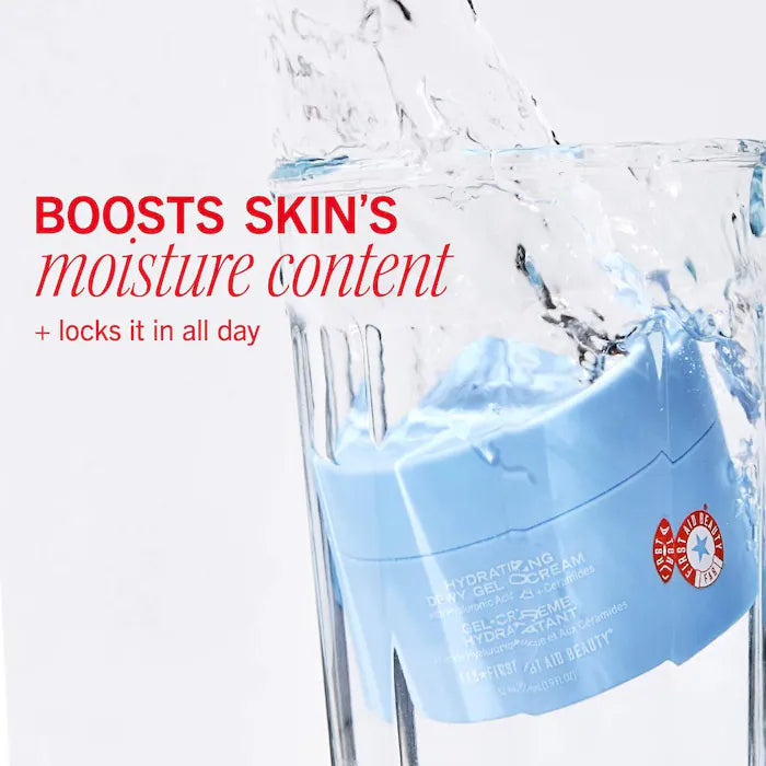 First Aid Beauty 
Hydrating Dewy Gel Cream Moisturizer with Hyaluronic Acid + Ceramides Size:52ml