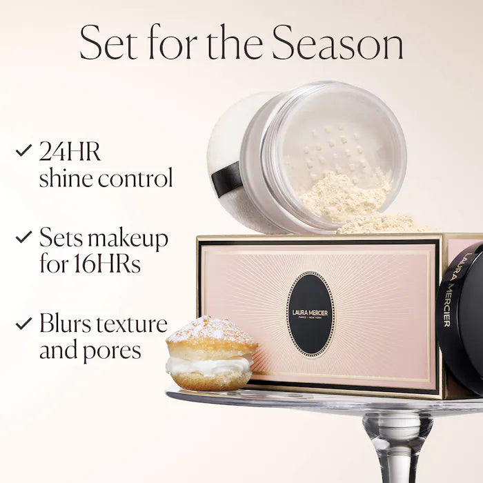 Laura Mercier 
Indulgent Icons Translucent Loose Powder & Velour Puff Duo Gift Set