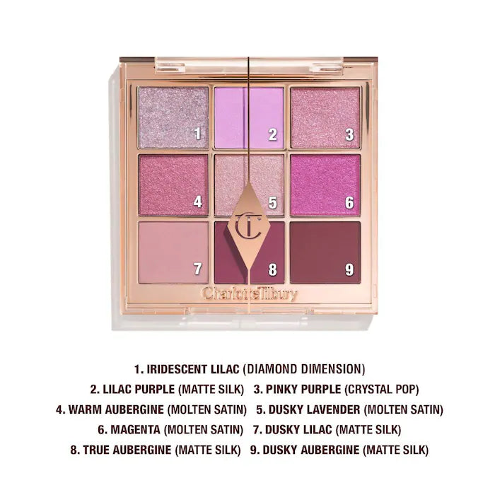 Charlotte Tilbury 
Charlotte’s Beautifying Eye Trends Eyeshadow Palette Color: Digital Lilac