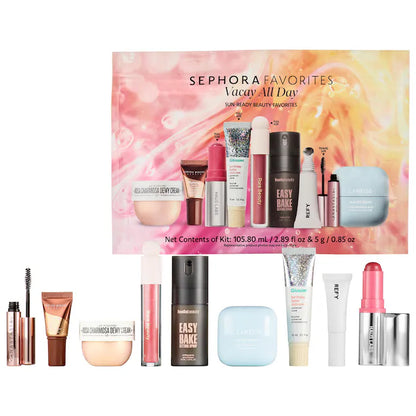 Sephora Favorites 
Vacay All Day Makeup and Skincare Value Set