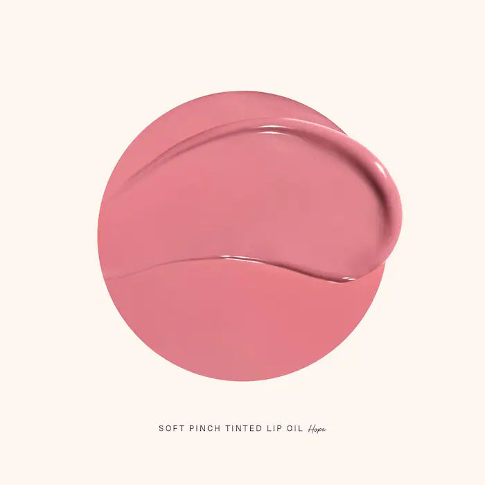 Rare Beauty by Selena Gomez 
Soft Pinch Tinted Lip Oil Stain Color: Hope - nude mauve