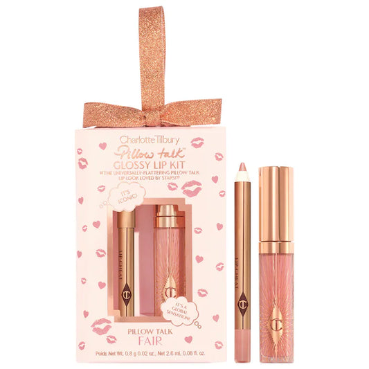 Charlotte Tilbury 
Mini Pillow Talk Glossy Lip Duos Color: Fair