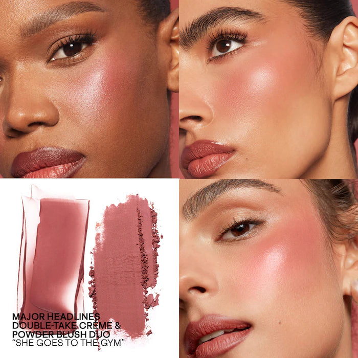 PATRICK TA 
Mini Must-Have Major Headlines Double-Take Crème & Powder Blush Duo Set