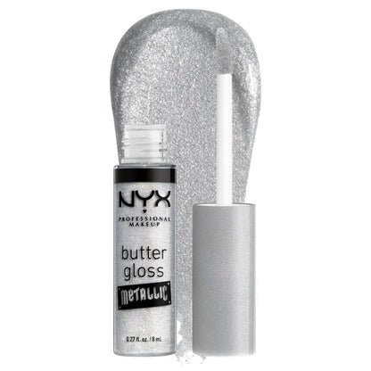 NYX Professional Makeup Butter Gloss Metallic metallic lip gloss shade 10 Ice
