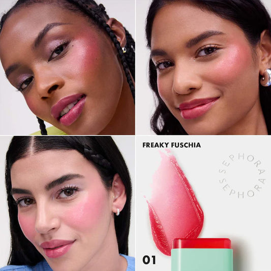 SEPHORA COLLECTION 
Color Twister Color Changing Oil-in-Stick for Lip + Cheek Color: 01 Freaky Fuchsia - bright fuchsia