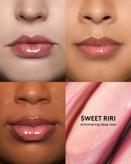 Fenty Beauty By Rihanna Gloss Bomb Swirl Twisted Lip Luminizer $weet RiRi - shimmering soft pink/shimmering rose mauve n