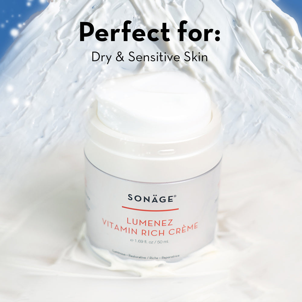 SONÄGE Lumenez Vitamin Rich Creme®
Vitamin C & E Moisturizer | Advanced Skin