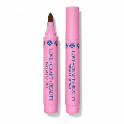 Love + Craft + Beauty
New Wave Nude Tubular Lip Tint Shade: Neutral Brown