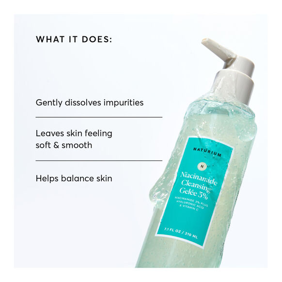 NATURIUM
Niacinamide Cleansing Gelee 3%
Size:210ml