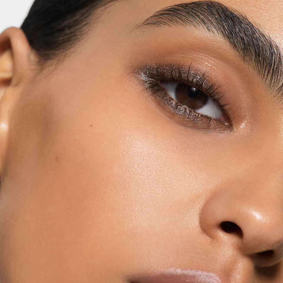 Victoria Beckham Satin Kajal Liner Longwear Waterproof Eyeliner Cocoa Pavé - A cool rich brown with silver sparkle