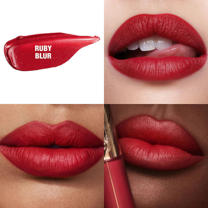 Charlotte Tilbury 
Airbrush Flawless Matte Lip Blur Liquid Lipstick Color: Ruby Blur - ruby red