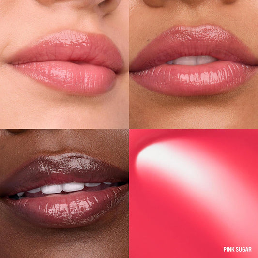 MAKEUP BY MARIO 
Jelly Jar™ Lip & Cheek Multi-Use Balm Color: Pink Sugar - soft pop of pink