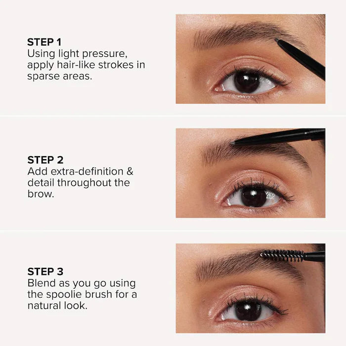 Anastasia Beverly Hills 
Brow Wiz® Ultra-Slim Precision Eyebrow Defining Pencil Color: Medium Brown - (formerly Medium Ash) suggested for light/medium brown & silver hair
