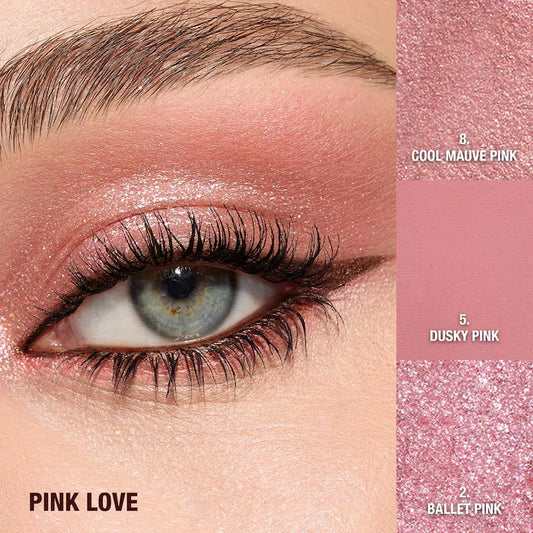 Charlotte Tilbury 
Charlotte’s Beautifying Eye Trends Eyeshadow Palette Color: Pink LoveOut