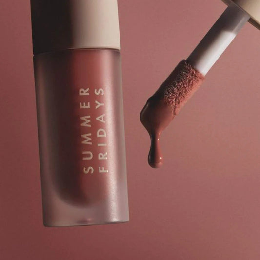 Summer Fridays 
Dream Lip Oil for Moisturizing Sheer Coverage Color: Blush Dreams - A nourishing touch of sheer blush, with buildable color