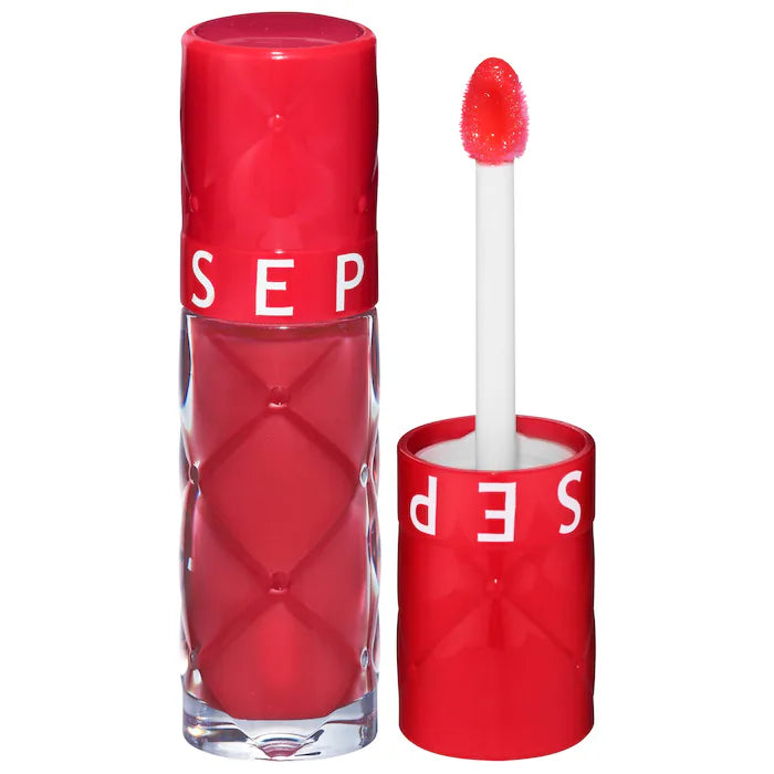 SEPHORA COLLECTION 
Outrageous Plump Intense Hydrating Lip Gloss Color: 03 Flame - shimmer free cherry red