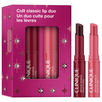CLINIQUE 
Mini Cult Classic Pink & Black Honey Lip Gift Set