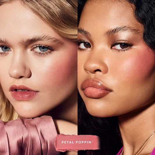 Fenty Beauty by Rihanna 
Fenty Cheeks Suede Waterproof Powder Blush Color: Petal Poppin' - baby pink