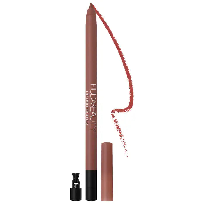 HUDA BEAUTY 
Lip Contour 2.0 Automatic Matte Lip Pencil Color: Warm Brown