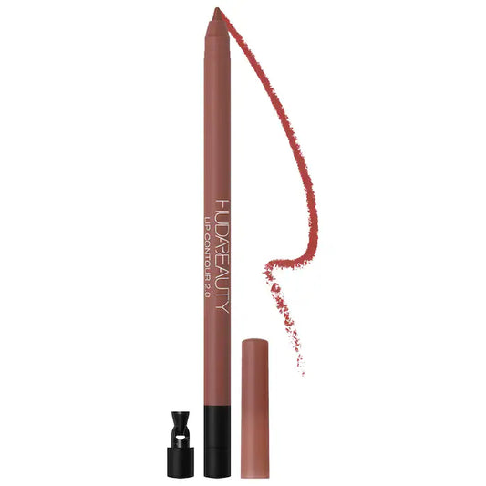 HUDA BEAUTY 
Lip Contour 2.0 Automatic Matte Lip Pencil Color: Warm Brown
