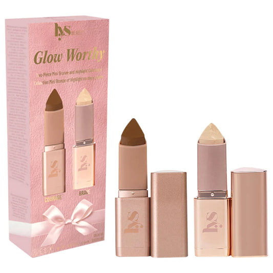 LYS Beauty 
Mini Glow Worthy Light Bronzer and Highlighter 2-Piece Set Color: Courage/Brave