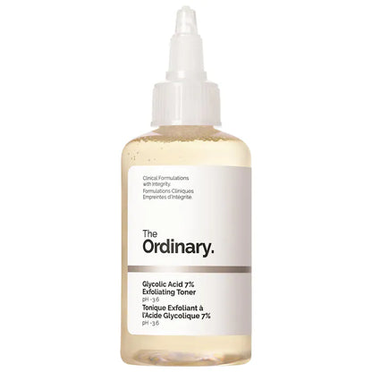 The Ordinary 
Glycolic Acid 7% Exfoliating Toner Size:100 ml