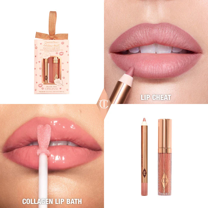 Charlotte Tilbury 
Mini Pillow Talk Glossy Lip Duos Color: Original