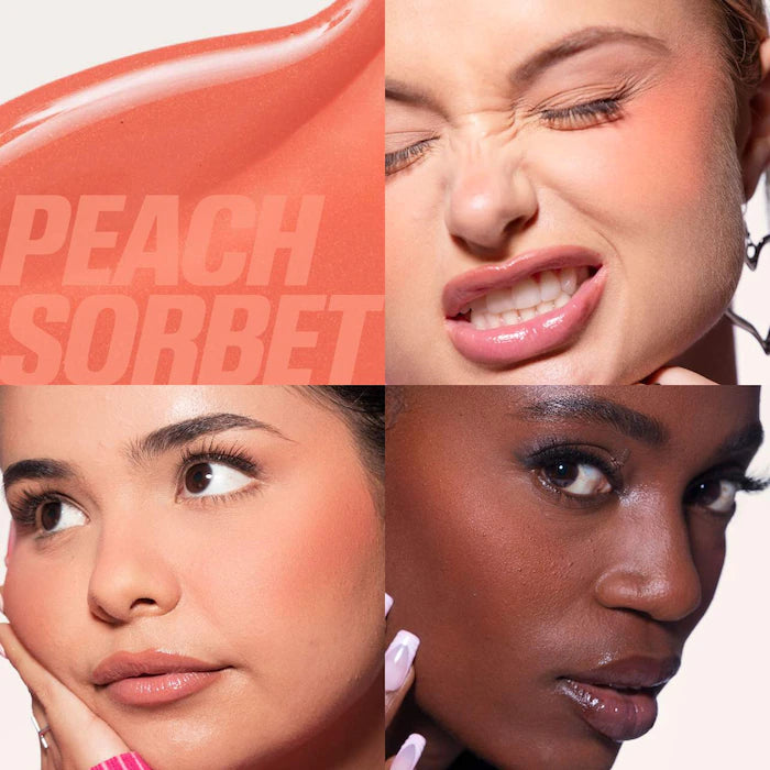 HUDA BEAUTY 
Mini Baby Blush Duo Set Color: Cotton Candy and Peach Sorbet - baby pink / peachy tangerine