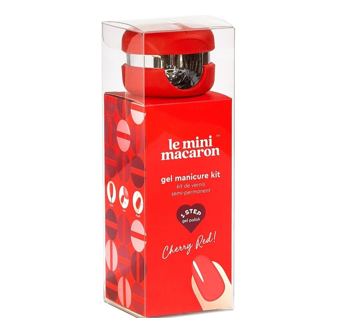 Le Mini Macaron Cherry Red - Gel Manicure Kit