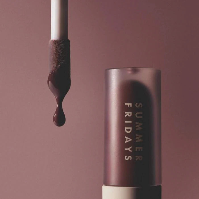 Summer Fridays 
Dream Lip Oil for Moisturizing Sheer Coverage Color: Rosewood Nights - A nourishing touch of sheer rosy brown
