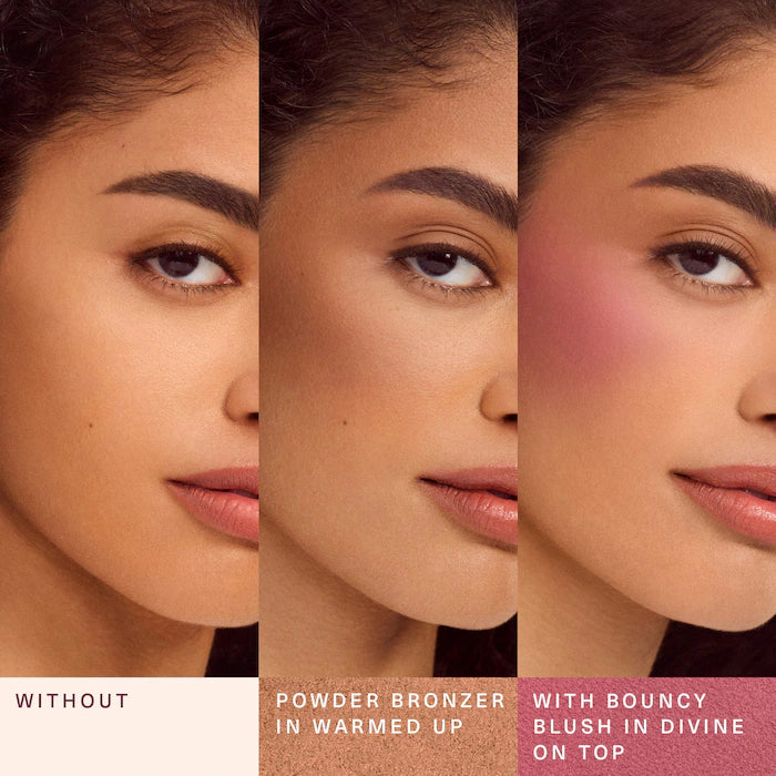 Rare Beauty by Selena Gomez 
Warm Wishes Soft Matte Powder Bronzer Color: Warmed Up - light brown with neutral warm undertone