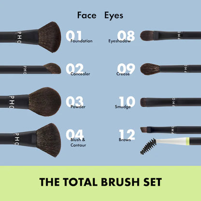 SEPHORA COLLECTION 
The Total Brush Set