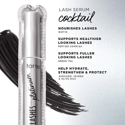 Tarte 
lights, camera, lashes™ 4-in-1 volumizing & conditioning platinum mascara Color: Black