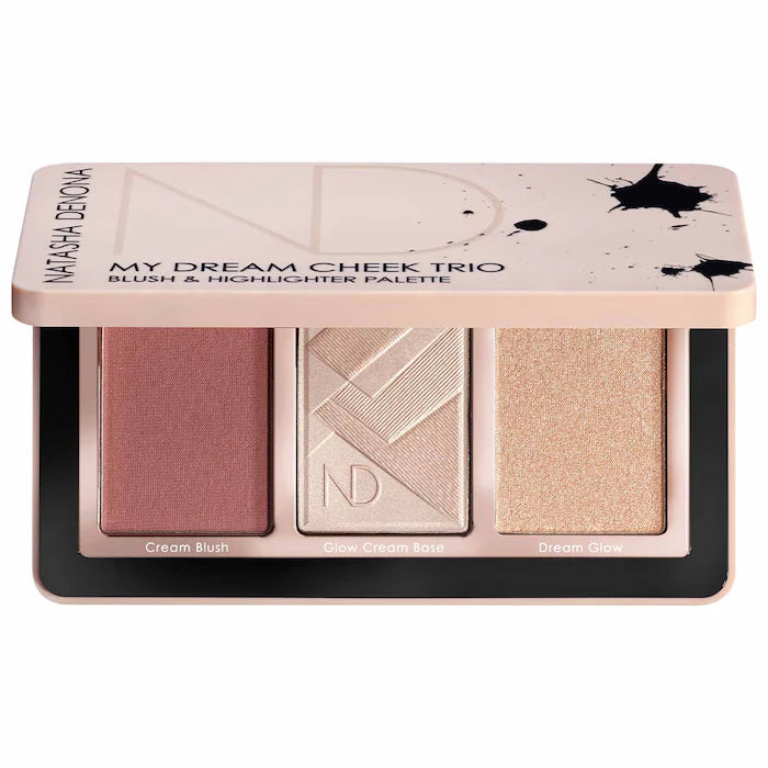 NATASHA DENONA 
My Dream Cheek Trio - Cream Blush, Glow Cream Base and Glow Powder Highlighter