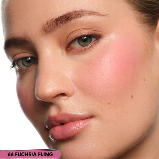 Yves Saint Laurent 
Make Me Blush 12H Blurring Liquid Blush Color: 66 Fuchsia Fling - bright pop of pink