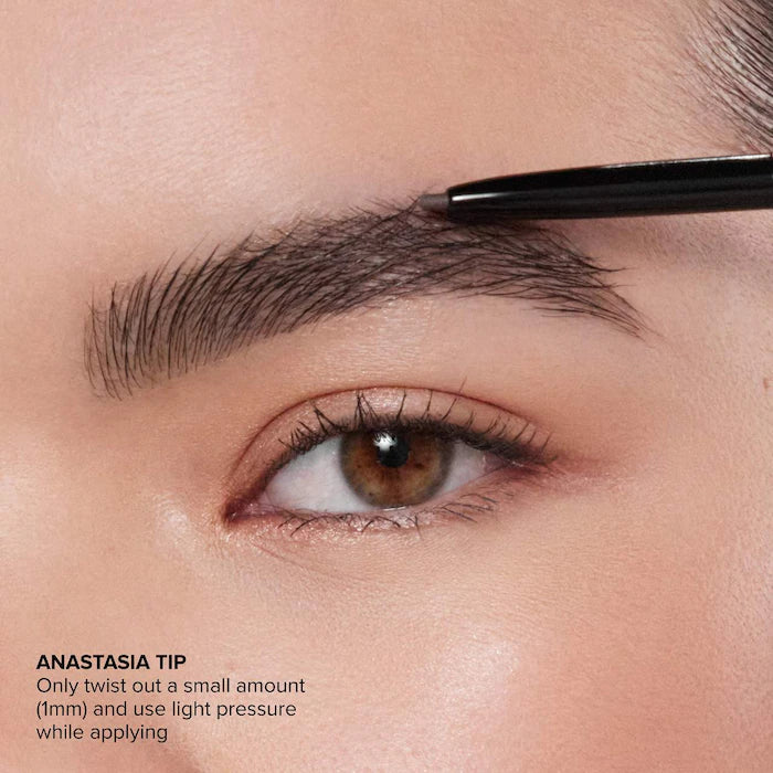 Anastasia Beverly Hills 
Brow Wiz® Ultra-Slim Precision Eyebrow Defining Pencil Color: Medium Brown - (formerly Medium Ash) suggested for light/medium brown & silver hair