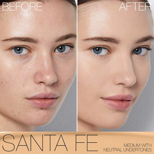 NARS COSMETICS
Light Reflecting Foundation Color: Santa Fe - M2 - medium with neutral undertones, and a peach tone