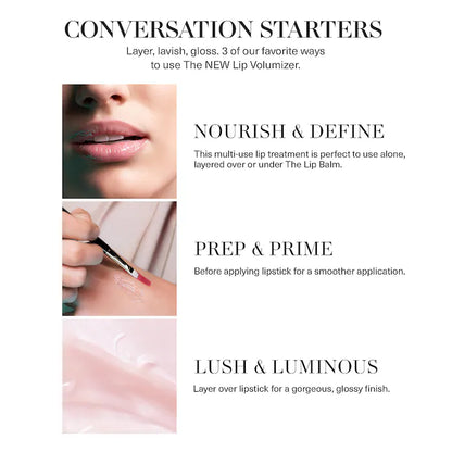 La Mer 
The Lip Volumizer Color: Sheer Shine - Ultra- sheer soft pink with delicate shimmer