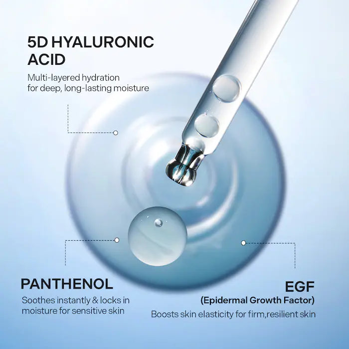 Torriden 
DIVE IN 5D Hyaluronic Acid Intensive Layering Serum with Panthenol 5% Size:50 ml