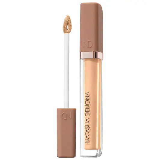 NATASHA DENONA 
Hy-Glam Brightening & Hydrating Medium to Full Coverage Crease Proof Serum Concealer Color: Y4 - light yellow