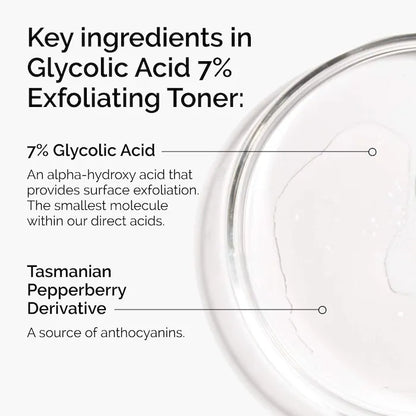 The Ordinary 
Glycolic Acid 7% Exfoliating and Brightening Daily Toner Size:240 mL