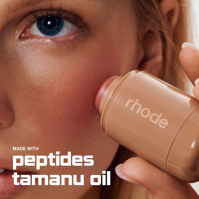 rhode 
Pocket Blush Buildable Hydrating Cream Blush Color: Tan Line - pinky tan