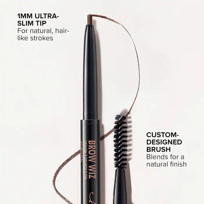 Anastasia Beverly Hills 
Brow Wiz® Ultra-Slim Precision Eyebrow Defining Pencil Color: Medium Brown - (formerly Medium Ash) suggested for light/medium brown & silver hair