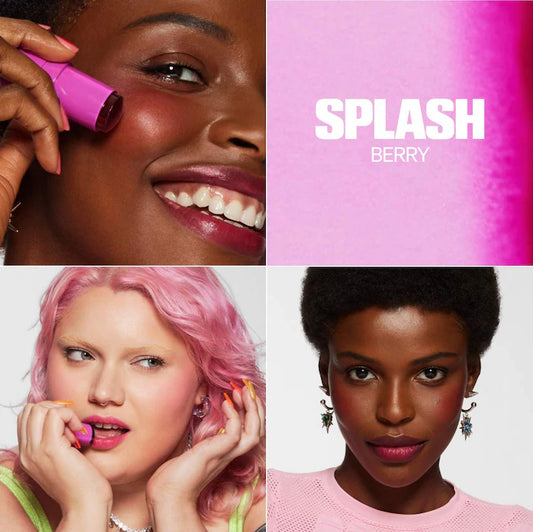 MILK MAKEUP 
Cooling Water Jelly Tint Lip + Cheek Blush Stain Color: Splash - Berry Plum