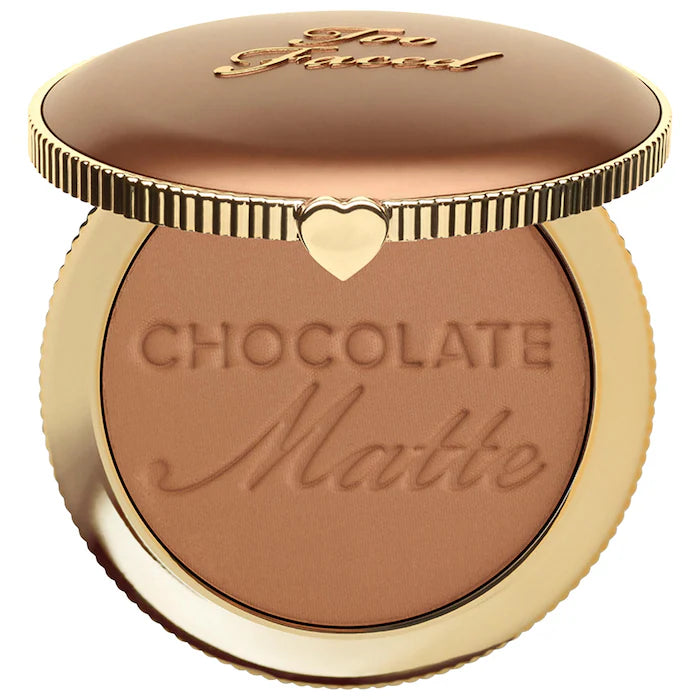 Too Faced 
Chocolate Soleil Matte Bronzer Color: Chocolate Soleil - medium to deep