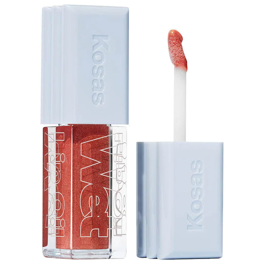 Kosas 
Wet Lip Oil Plumping Peptide Lip Treatment Gloss Color: Dip - neutral pearly nude