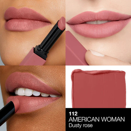 NARS 
Powermatte Long-Lasting Lipstick Color: American Woman - 112 - dusty rose