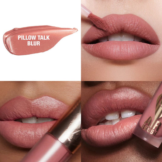 Charlotte Tilbury 
Airbrush Flawless Matte Lip Blur Liquid Lipstick Color: Pillow Talk Blur - pink nude