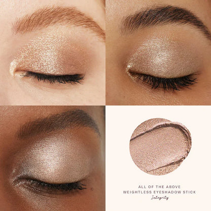 Rare Beauty by Selena Gomez 
All of the Above Weightless Eyeshadow Stick Color: Integrity - champagne